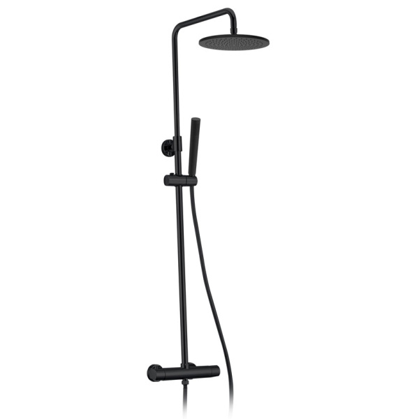 Душевая стойка ALTROBAGNO Metropoli 030422 черная матовая ALTROBAGNOMetropoli030422NeOp (детальная фотография)