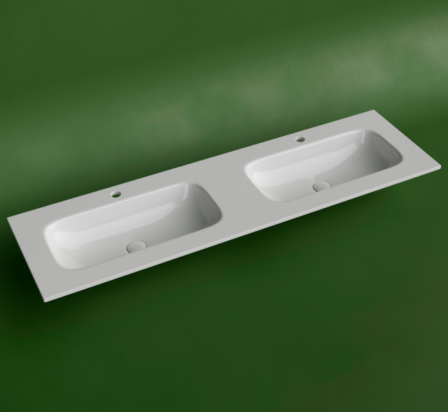 Раковина Ceramica Nova Grace 161 см белая CN7023 (детальная фотография), современные, hi-tech
