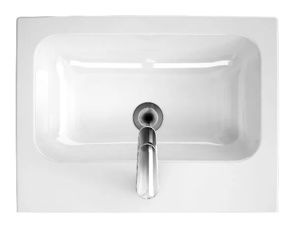 Раковина Cersanit Colour UM-COL60/1 прямоугольная (детальная фотография), белые
