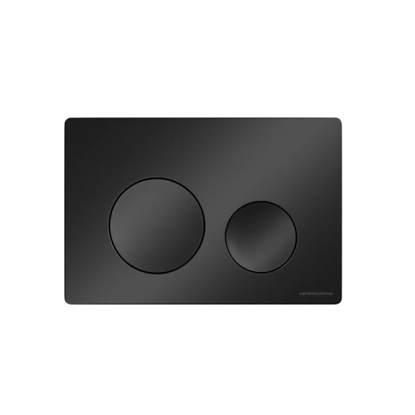 Клавиша смыва Ceramica Nova Balance черная матовая CN12-001MB (детальная фотография)
