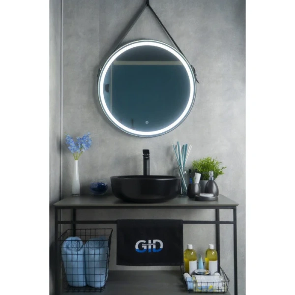 Раковина GID Esfera Nc911 42 см черная 52224 (детальная фотография), накладные (на столешницу)