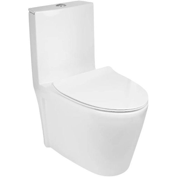 Унитаз моноблок WeltWasser Welzbach белый глянец WW WELZBACH 001GL-WT (детальная фотография)