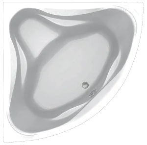 Акриловая ванна C-Bath Aurora CBS001002 130 х 130 см, белая (детальная фотография), современныe, hi-tech