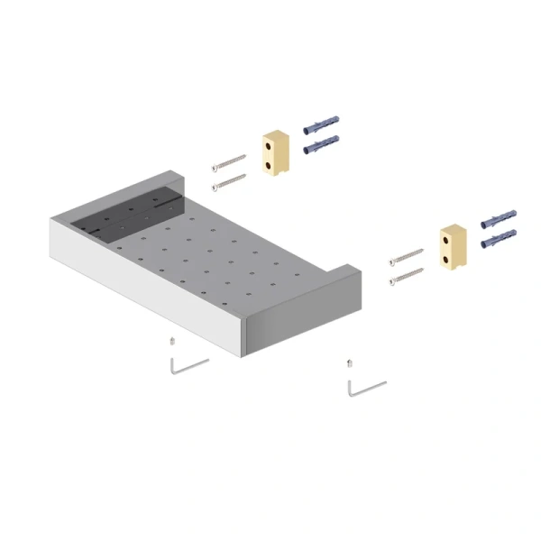 Полочка для ванной Timo Petruma никель 15222/13 (детальная фотография), современные, hi-tech
