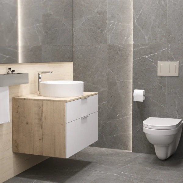 Унитаз подвесной Sanita Lux Best с сиденьем микролифт WC.WH/Best/DM/WHT.G/S1 (детальная фотография), фарфор, керамика