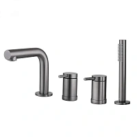 Смеситель для ванны Abber Daheim никель