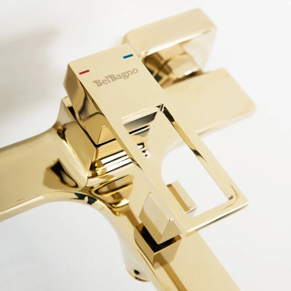 Смеситель для ванны BelBagno Luce золото LUC-VAS-ORO (детальная фотография), золото