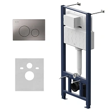 Инсталляция для унитаза Am.Pm Pro с клавишей никель матовый