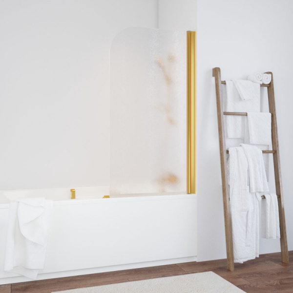 Душевая шторка на ванную стекло шиншилла Vegas-glass EV 76 02 R (детальная фотография), рифленые