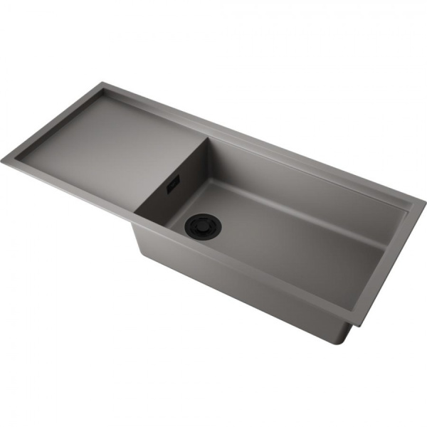 Мойка для кухни Omoikiri Sintesi 116-GR 100 см leningrad grey 4997124 (детальная фотография), врезные