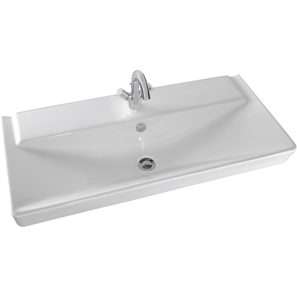 Раковина Jacob Delafon Reve 100 см с переливом E4801-00 (детальная фотография)