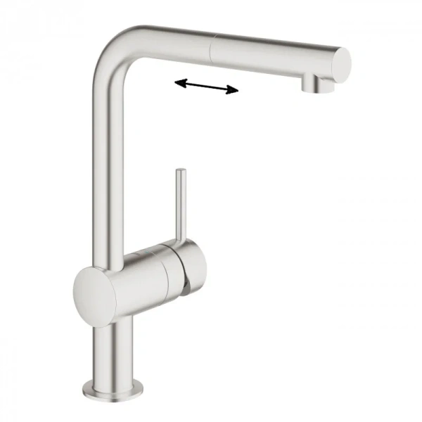 Смеситель для кухни, суперсталь, Grohe Minta 32168DC0 (детальная фотография)
