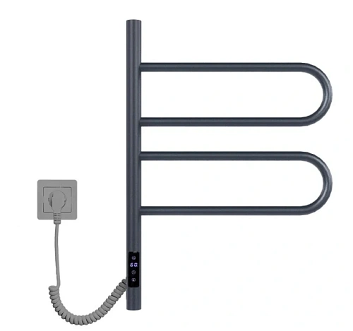 Полотенцесушитель электрический Vincea 44х60 см графит - фото 3