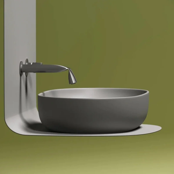 Раковина Ceramica Nova Element 60 см антрацит CN6047MH (детальная фотография), в форме чаши, круглой формы