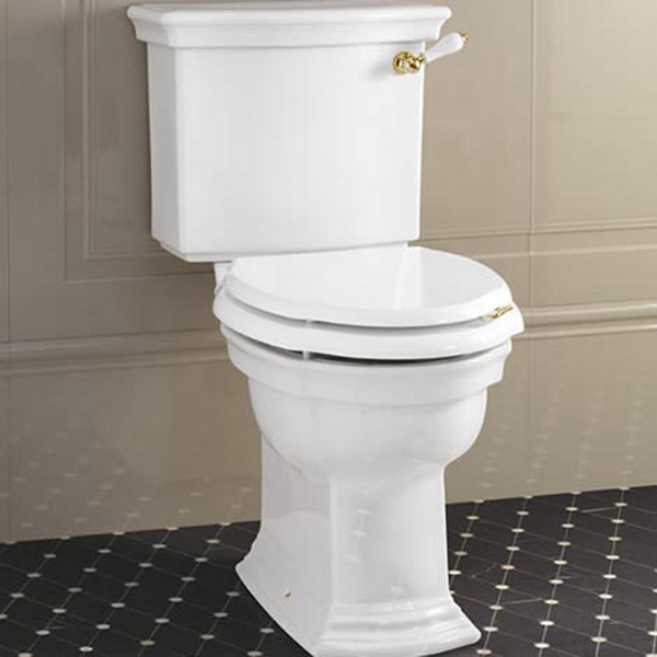 Унитаз компакт Devon & Devon Westminster IBWC круглый (детальная фотография), белые, черные