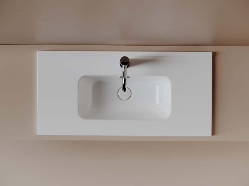 Раковина Ceramicanova Compact 81 см белая CN7026 (детальная фотография), встраиваемые (в столешницу)