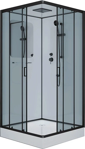 Душевая кабина Niagara Premium 90х90 см стекло тонированное - фото 1