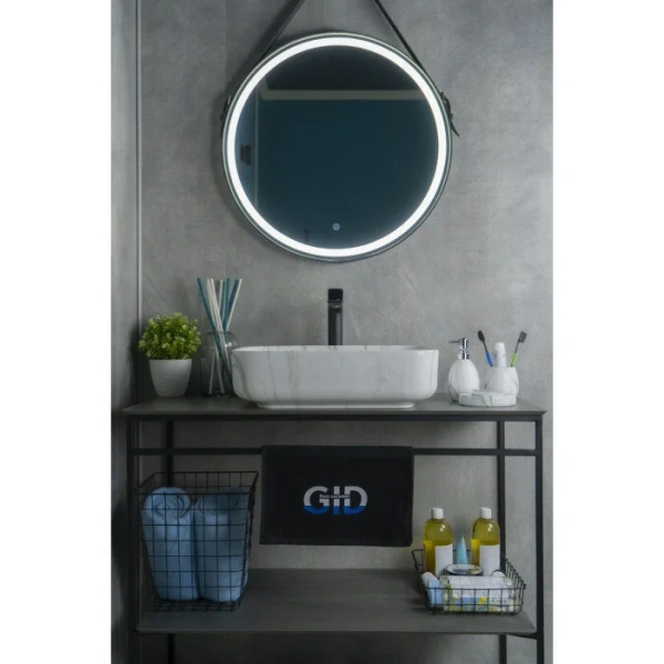 Раковина GID Geometrico Mnc190 50 см под камень 54426 (детальная фотография), одинарные