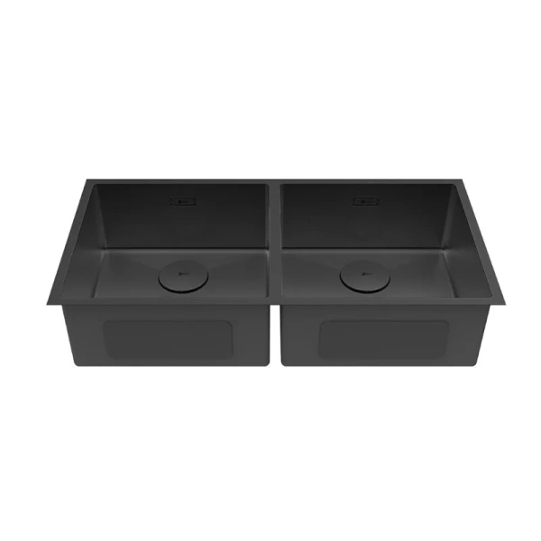 Мойка для кухни Lemark Proran 90 см чёрный матовый 9932140 (детальная фотография), из нержавеющей стали, стальные, металлические