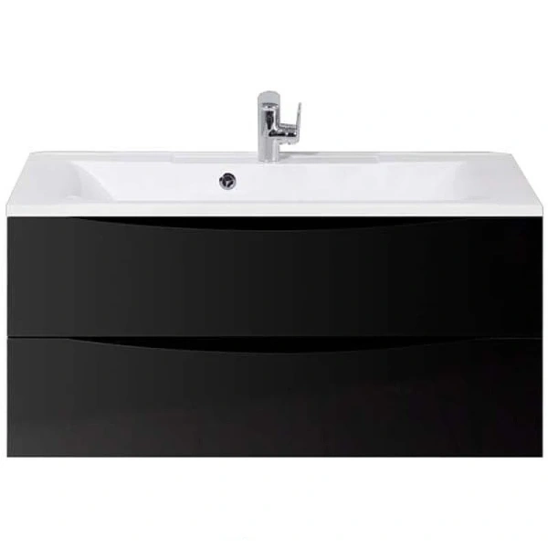 Тумба под раковину подвесная BelBagno Marino 110 см nero lucido MARINO-1100-2C-SO-NL-P (детальная фотография)