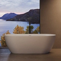 Ванна DEA Design Edge DD8670 1700 18, 170 х 80 см, искусственный камень, цвет белый матовый