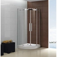 Душевой уголок Cezares Stylus 100x100 см профиль хром стекло прозрачное