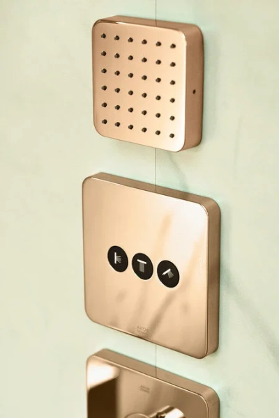 Душевая форсунка Axor Citterio E 36822 квадратная (детальная фотография), хром