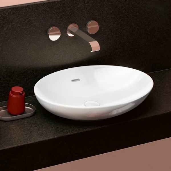 Раковина Villeroy & Boch Loop & Friends 56 см накладная 4A470001 (детальная фотография), накладные (на столешницу)