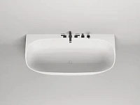 Ванна из искусственного камня Salini Sofia Wall 180x85 см белая глянцевая
