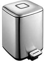 Мусорное ведро WeltWasser WW ME 9 л матовый хром