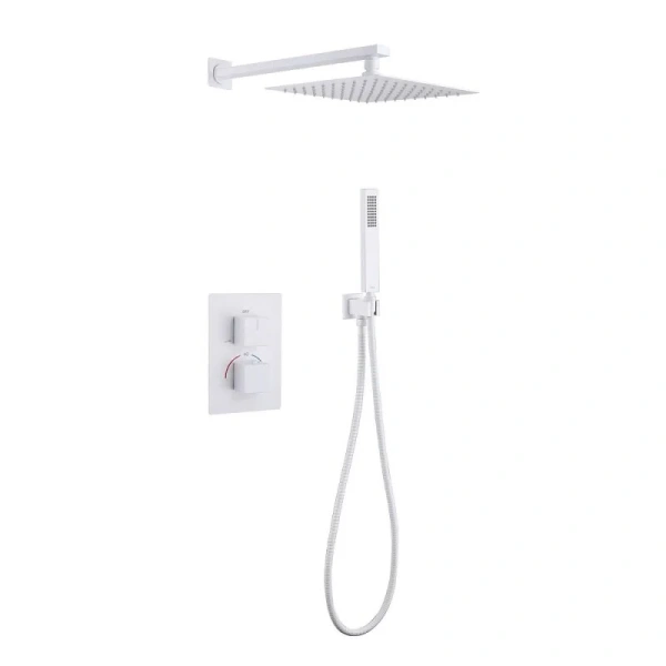 Душевой комплект Abber Daheim белый матовый AF8251W (детальная фотография)