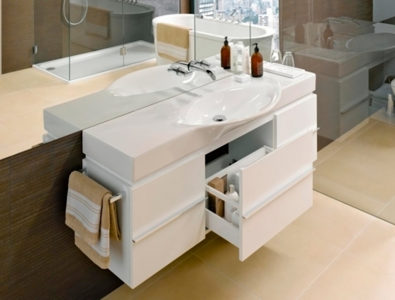 Тумба под раковину подвесная Laufen Case 120 см Multicolour 4.0130.1.075.999.1 (детальная фотография), современная, hi-tech