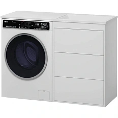 Тумба под раковину напольная Brevita Grafit 60 см белая