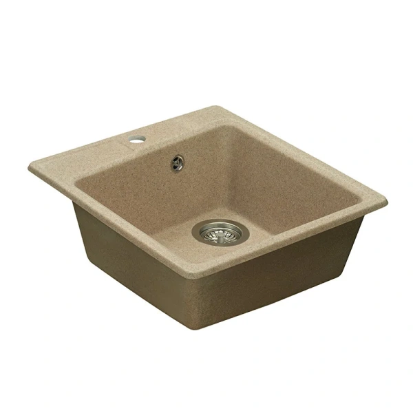 Мойка для кухни Акватон Парма 47 см песочная 1A713032PM220 (детальная фотография), из искусственного мрамора