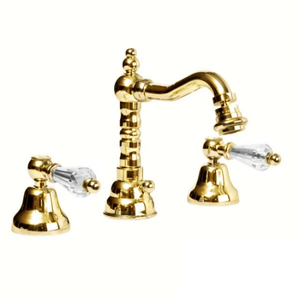 Смеситель для биде Cezares Diamond золото ручки Swarovski DIAMOND-BBS2-03/24-Sw (детальная фотография)