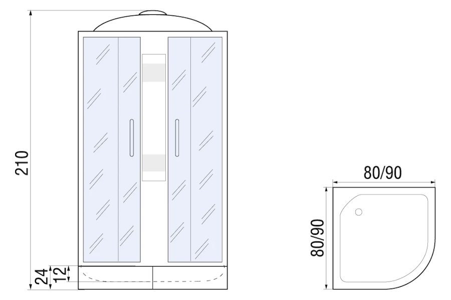 Схема (детальная фотография), с раздвижными дверьми