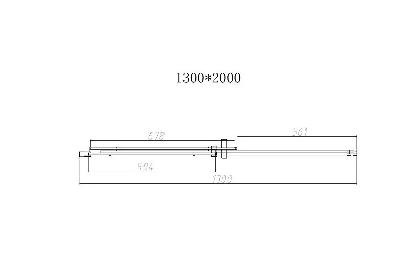 Душевая дверь в нишу Vincea Dice 130 см профиль вороненая сталь VDS-4D130CLGM (детальная фотография), другие