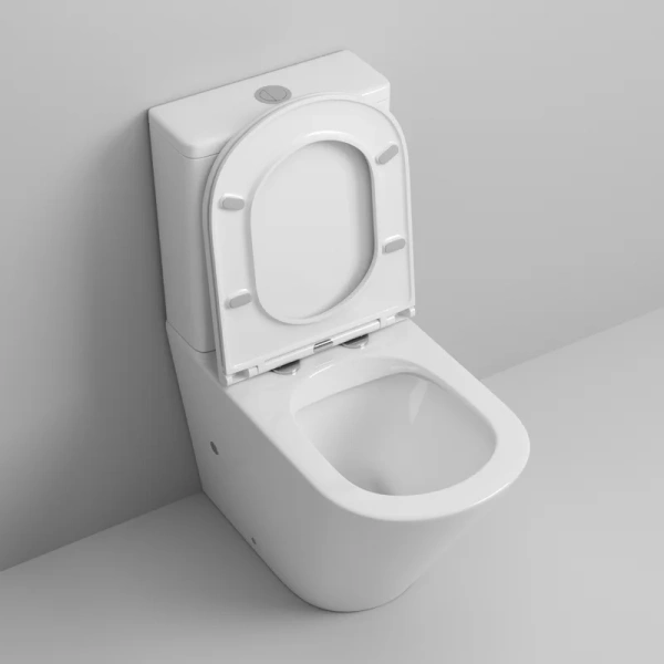 Унитаз компакт Grossman GR-4449 безободковый (детальная фотография), современные, hi-tech, круглые