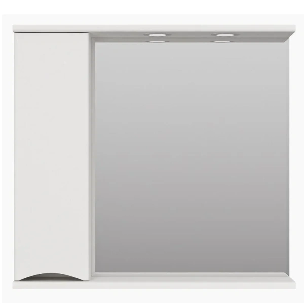 Зеркальный шкаф Misty Атлантик 80 см левый П-Атл-4080-010Л (детальная фотография)