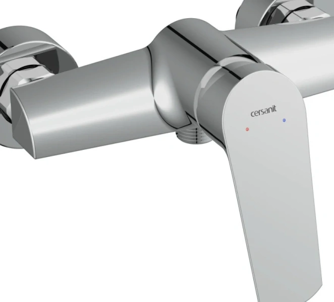 Смеситель для душа Cersanit Flavis хром 63036 (детальная фотография), современные, hi-tech