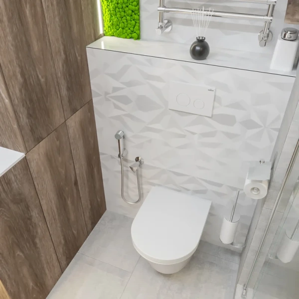 Унитаз подвесной Lavinia Boho Biore с сиденьем микролифт 3304003R (детальная фотография), белые index_2