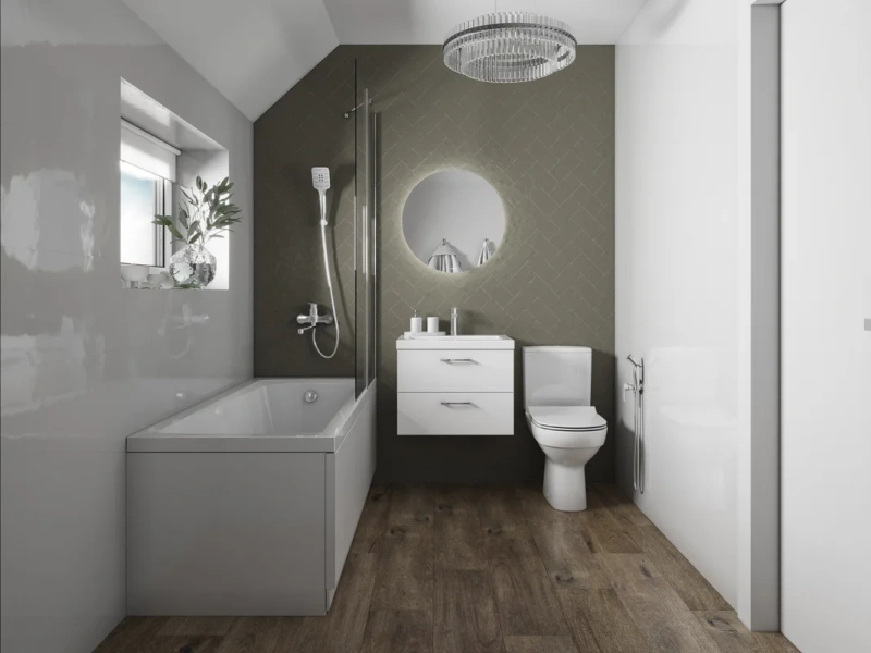 Смеситель для ванны Cersanit Brasko хром 64091 (детальная фотография), хром