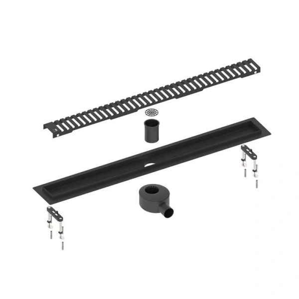 Душевой лоток Timo Drain Systems 70 см черный матовый DS230107/03 (детальная фотография), душевой лоток