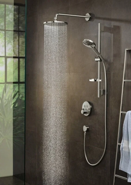 Смеситель для душа Hansgrohe Shower Select S матовый белый 15743700 (детальная фотография), белые
