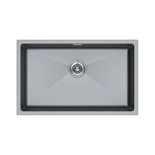Мойка для кухни Paulmark Lumi 74 см серый металлик - фото 3