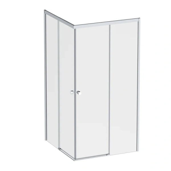 Душевой уголок Am.Pm X-Joy 100x100 см профиль хром матовый W94G-403-100100-MТ1К (детальная фотография), прозрачные