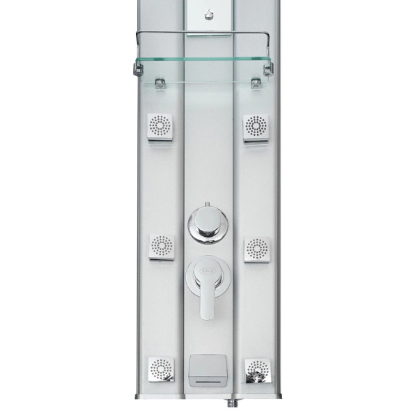 Душевая панель River 10 хром RIVER 10 (детальная фотография), с гидромассажем