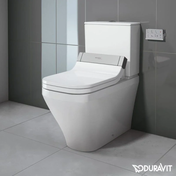Крышка-сидение с микролифтом Duravit SensoWash с душем 610200002000300 (детальная фотография), с микролифтом