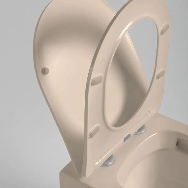 Унитаз подвесной Vincea Piatti капучино матовый VT1-11SMC (детальная фотография), современные, hi-tech, круглые