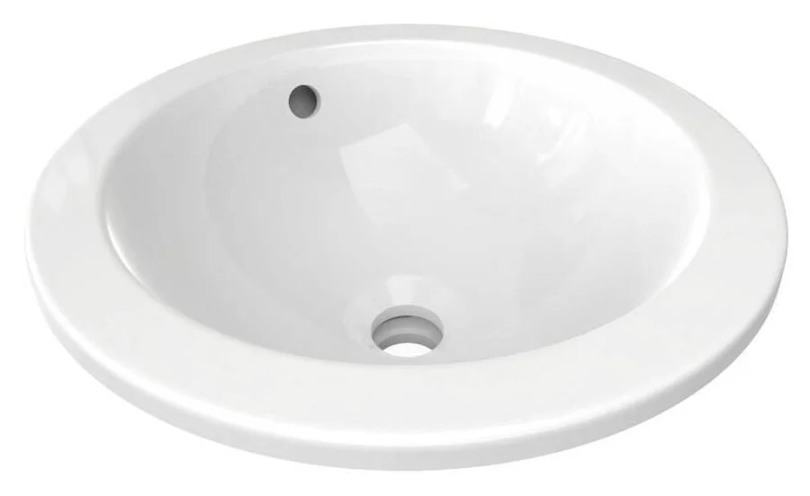 Раковина Ideal Standard Connect 48 см круглая встраиваемая E505301 (детальная фотография)